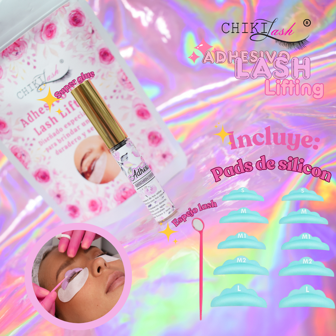 ADHESIVO LASH LIFTING CHIKI LASH TRANSPARENTE