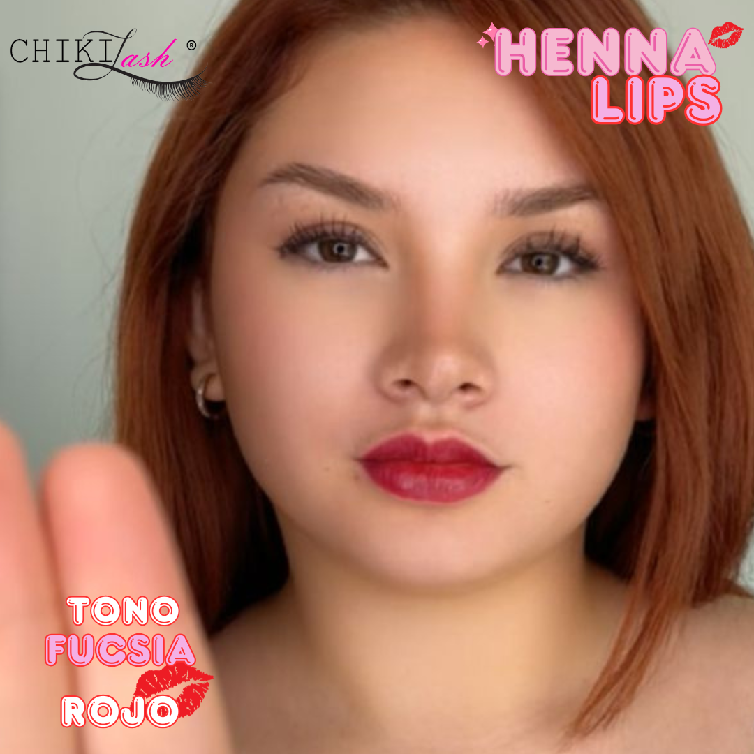 HENNA LIPS FUSCIA ROJO BY CHIKI LASH